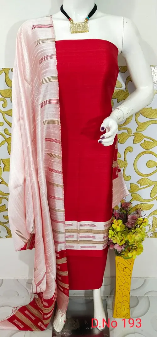 Elegant Tussar Dupion Salwar Suit